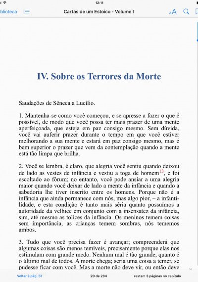 Cartas de um Estoico, Volume I