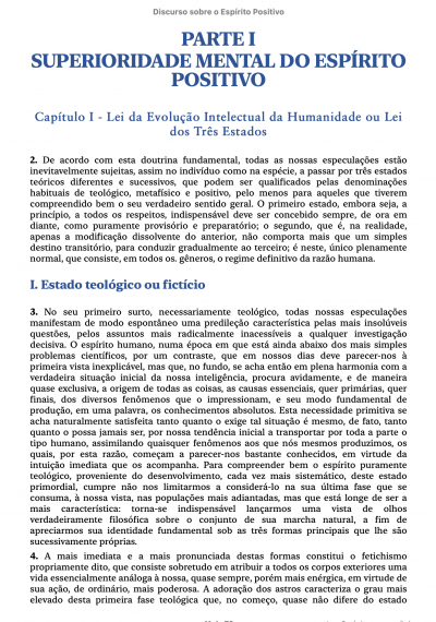 Discurso sobre o Espírito Positivo