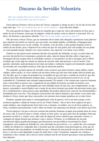 Discurso da Servidão Voluntária