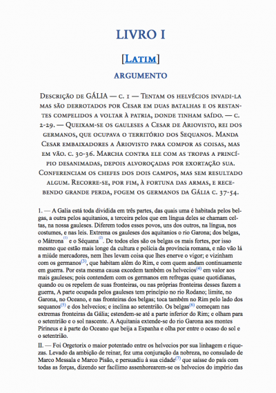 Comentários à Guerra da Gália