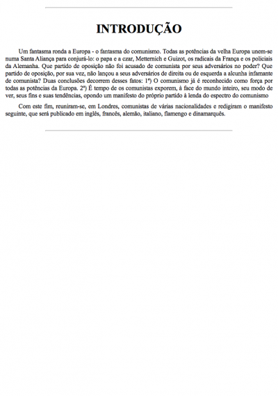 O Manifesto Comunista