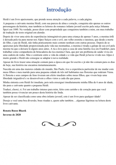 Heidi - Tempo de viajar e aprender