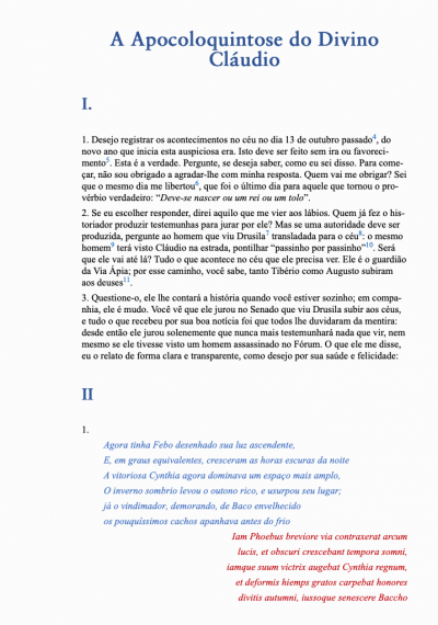 A Apocoloquintose do divino Cláudio