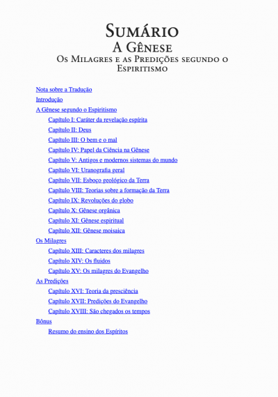A Gênese, os milagres e as predicações segundo o Espiritismo