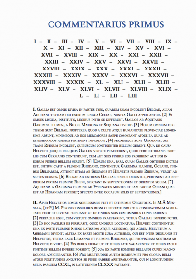 Comentários à Guerra da Gália