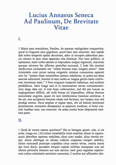 Sobre a Brevidade da Vida