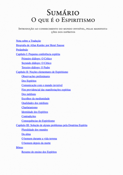 O que é o Espiritismo