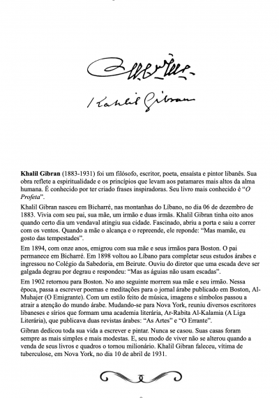 O Mensageiro: Suas Parábolas e Poemas