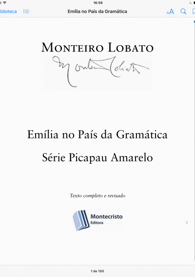 Emília no País da Gramática