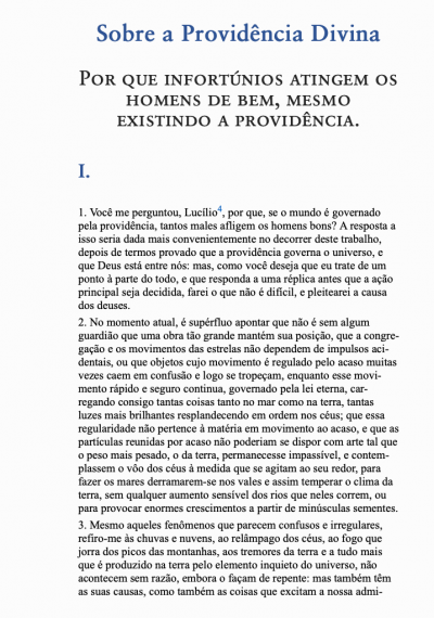 Sobre a providência divina