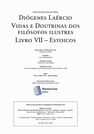 Vidas e doutrinas dos filósofos ilustres – Livro VII – Estoicos