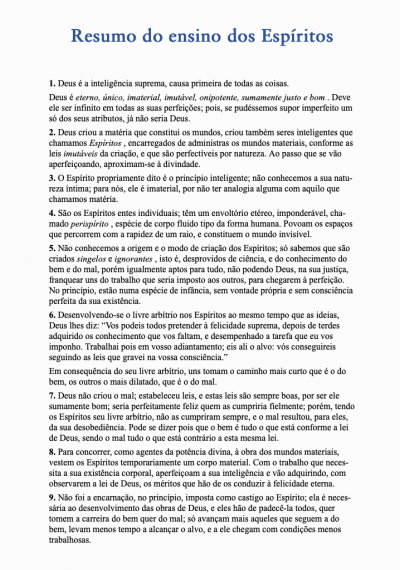 O Espiritismo na sua mais simples expressão