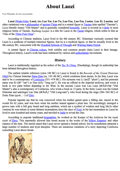 Tao Te Ching - The Way